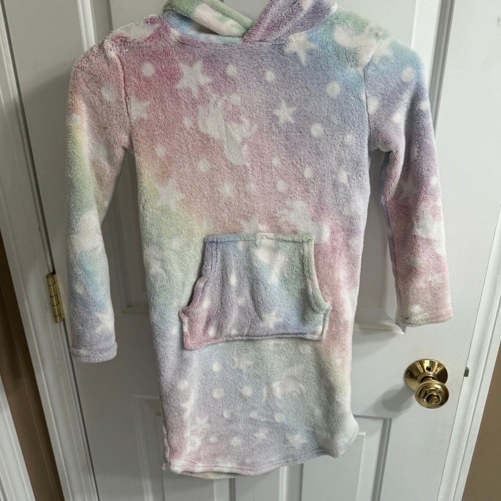 Pastel Unicorn and Star Hoodie Nighty
